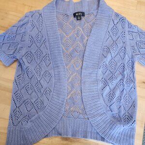 Womens medium ALYX periwinkle open knit cardigan